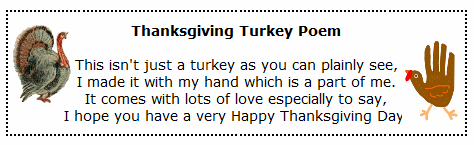 thanksgiving turkey poem