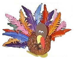 Craft Ideas Pine Cones on Pinecone Turkey Thanksgiving Centerpiece Craft