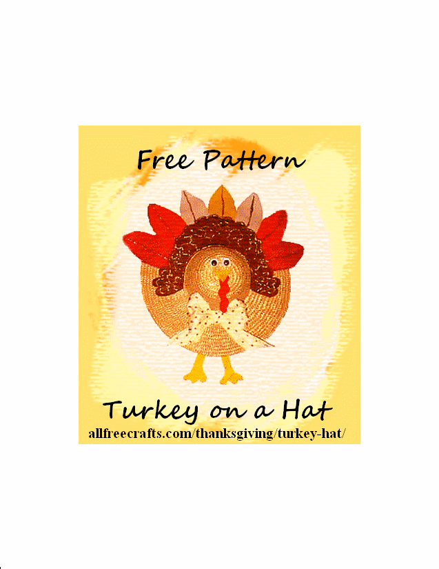 top hat template. Printable Turkey Hat Pattern