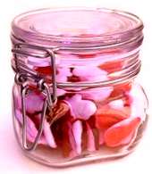 Valentine candy jar