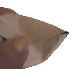 making owl ears on toilet paper roll