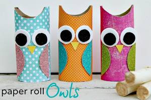 paper roll owls