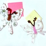 paper butterfly note holders