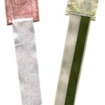 paper and ribbon bookmarks
