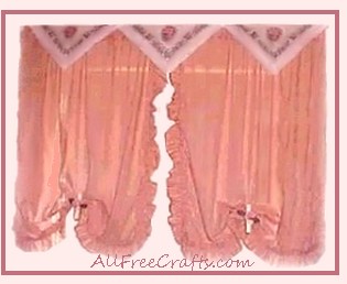 paper napkin curtain valance