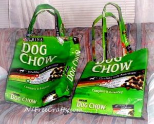 make a sturdy tote from a dog food bag