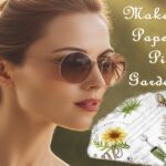 make a paper fan for picnics and garden parties