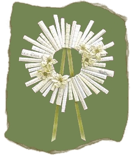 sheet music wreath