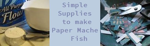 paper mache supplies for fish