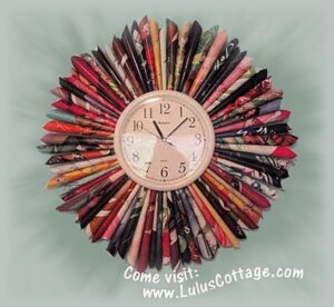 recycled magazine clock