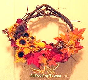 autumn leaf wreath