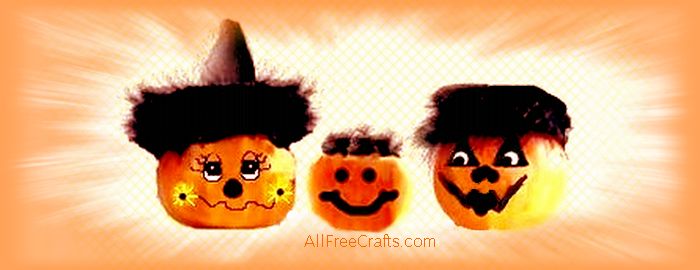 decorate mini pumpkins with faces