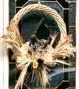 dried florals wreath