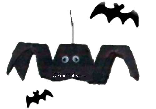 simple bat made from cardboard egg carton