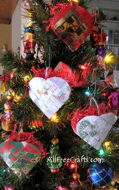 woven heart card baskets