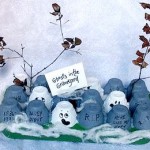 egg carton ghosts