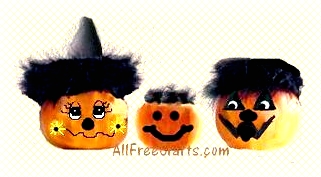 Decorating Mini Pumpkins