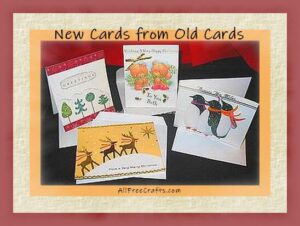 new greeting cards made from old cards