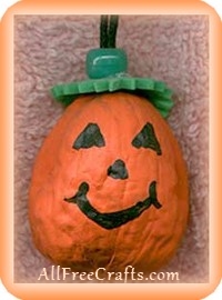 Walnut Pumpkin Craft