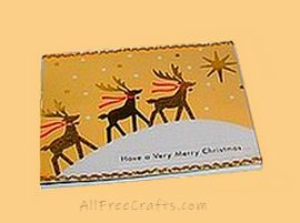 recycled reindeer card