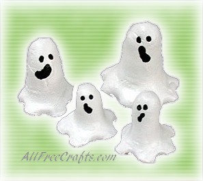 salt dough ghosts