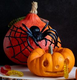 spider web pumpkin