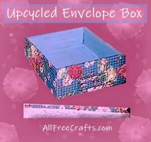 upcycled envelope box