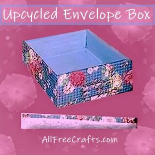 upcycled envelope box