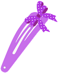 purple hair clip