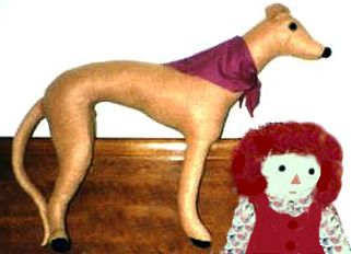 stuffed greyhound