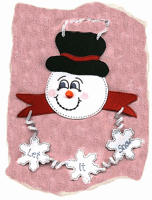 Craft Foam Snowman Hanger