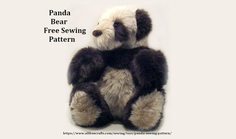 Free Stuffed Panda Sewing Pattern