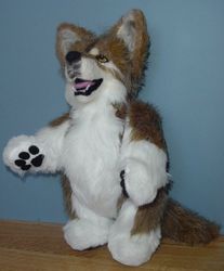 stuffed wolf