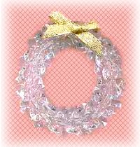 beaded crystal wreath