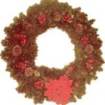 pine cone and berry wreath