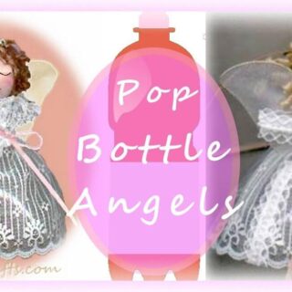 recycled 2 litre pop bottle angels