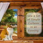 sew simple curtains in an evening