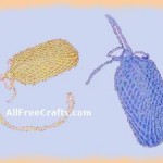 crocheted soap bags