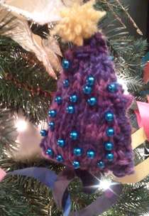Knitted Christmas Tree Ornament