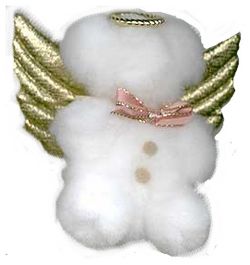 pom pom teddy bear angel