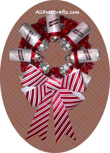 beer can wreath