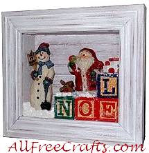 Homemade Christmas Shadow Box