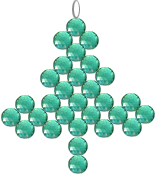 beaded Christmas tree pattern