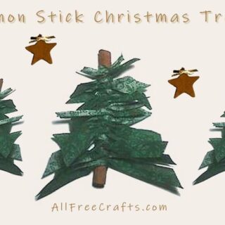 cinnamon stick christmas trees