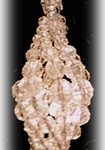 crystal swirl ornament