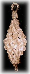 crystal swirl ornament