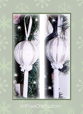 doily tassel ornaments