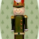 recycled toy soldier ornament