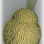 golden beaded pear