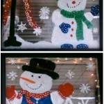 painted christmas windows